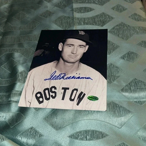 Ted Williams Boston Red Sox autograph photo
